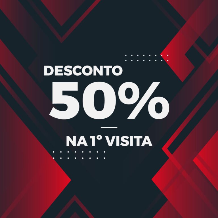 50% de desconto, faça seu cadastro!